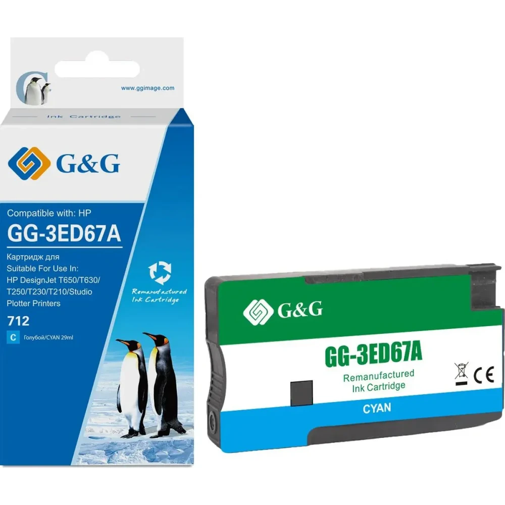 Картридж G&G GG-3ED67A Cyan