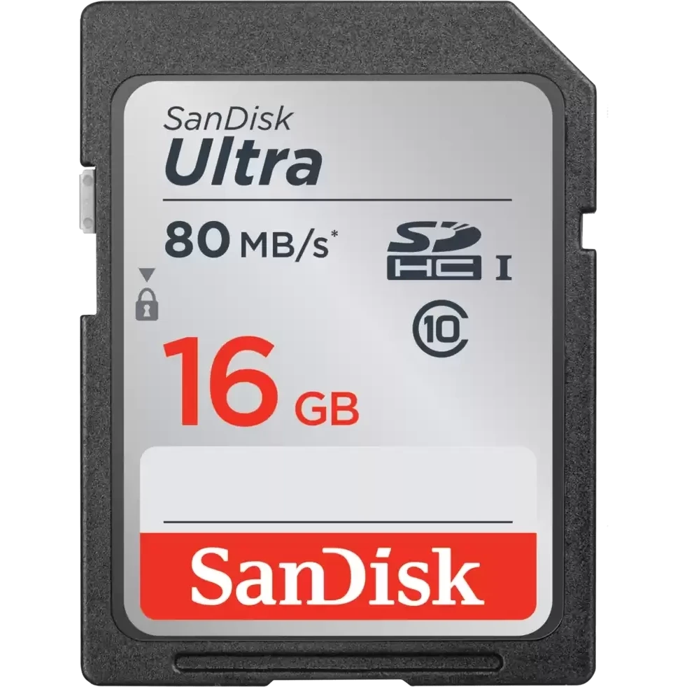 Карта памяти 16Gb SD SanDisk Ultra  (SDSDUNC-016G-GN6IN)