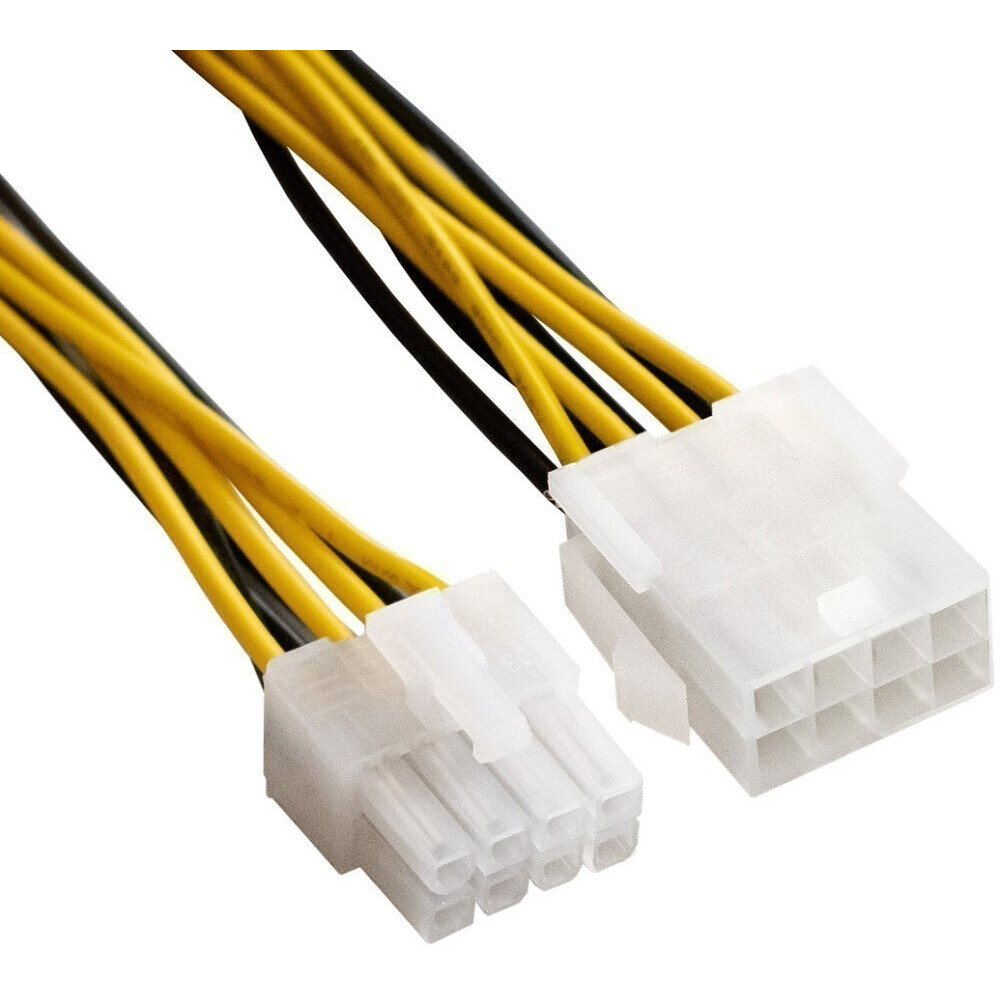 Кабель удлинительный 8-pin EPS - 8-pin EPS, 0.2м, ExeGate EX-EXT-8M8F-0.2 - EX296936RUS - фото 2