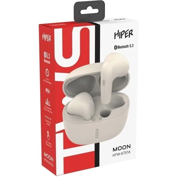 Гарнитура HIPER TWS Moon White - HTW-KTX16 - фото 4