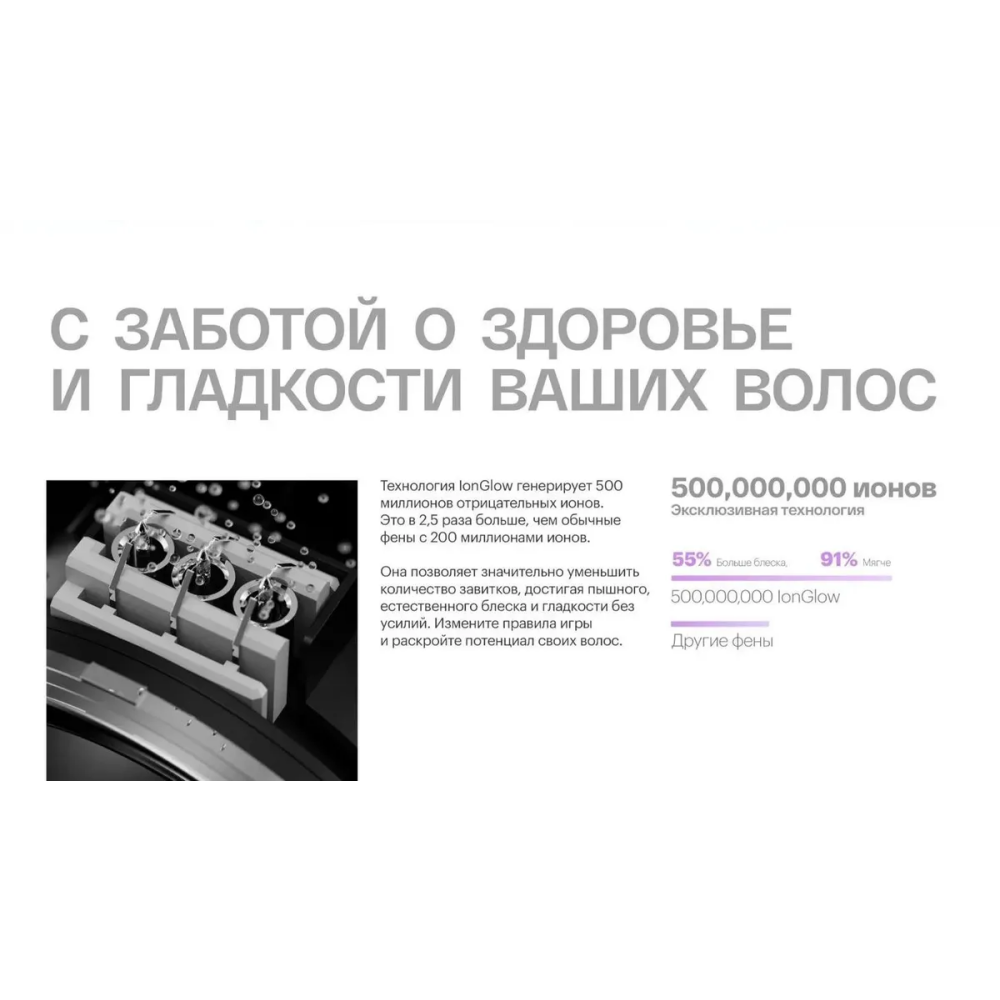 Фен itel IHD-73 Grey - фото 3