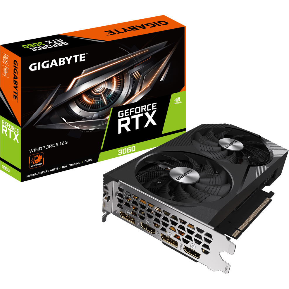 Видеокарта NVIDIA GeForce RTX 3060 Gigabyte 12Gb (GV-N3060WF2-12GD) - фото 8