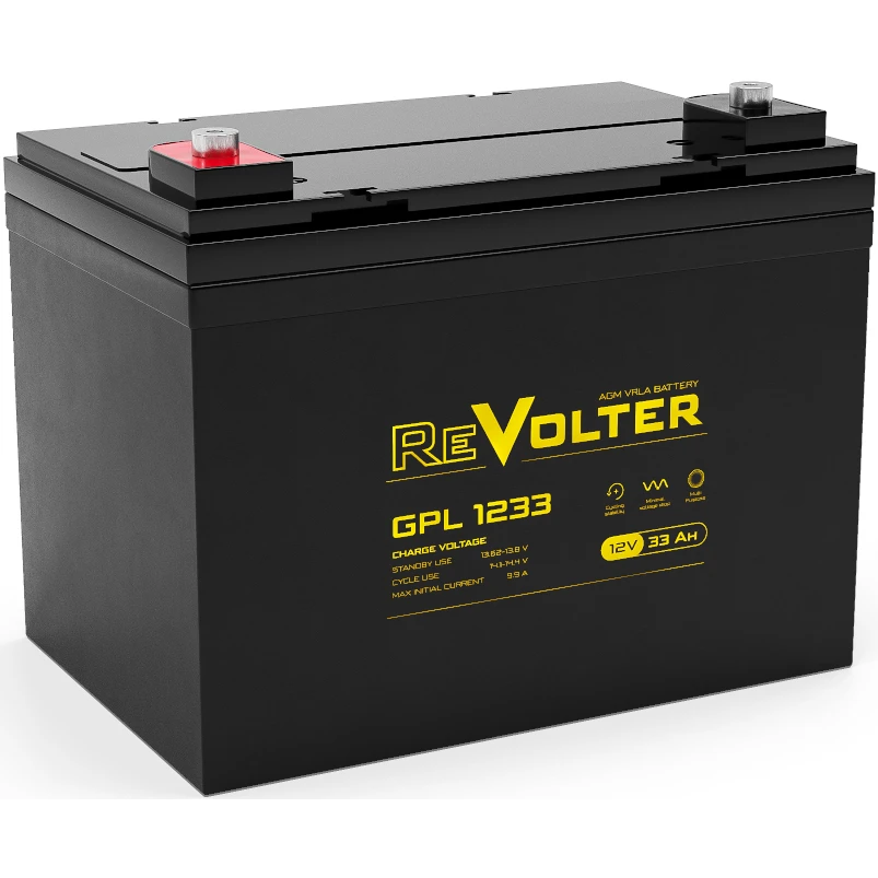 Аккумуляторная батарея REVOLTER GPL 1233 - 4614040030036