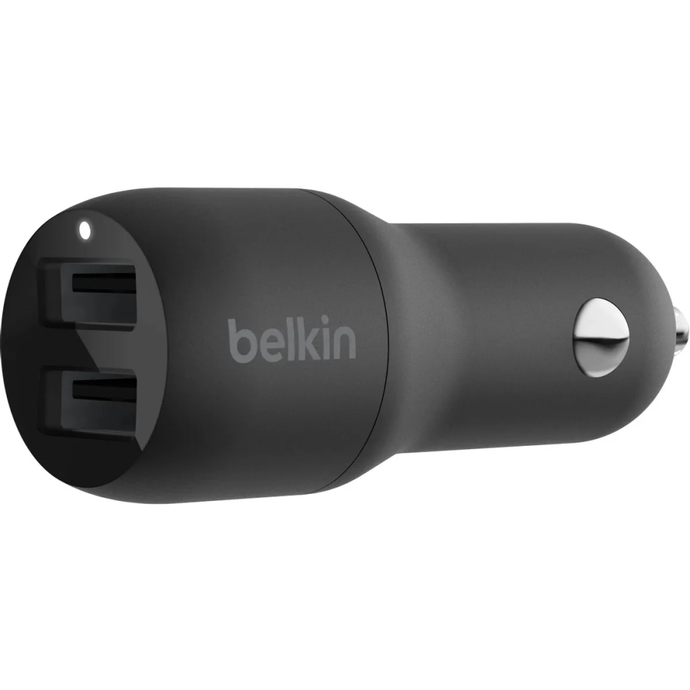 Автомобильное зарядное устройство Belkin BoostCharge Dual USB-A Car Charger 24W - CCB001btBK