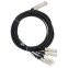 Кабель QSFP SNR SNR-QSFP-40G-4xSFP+DAC-3, 3м