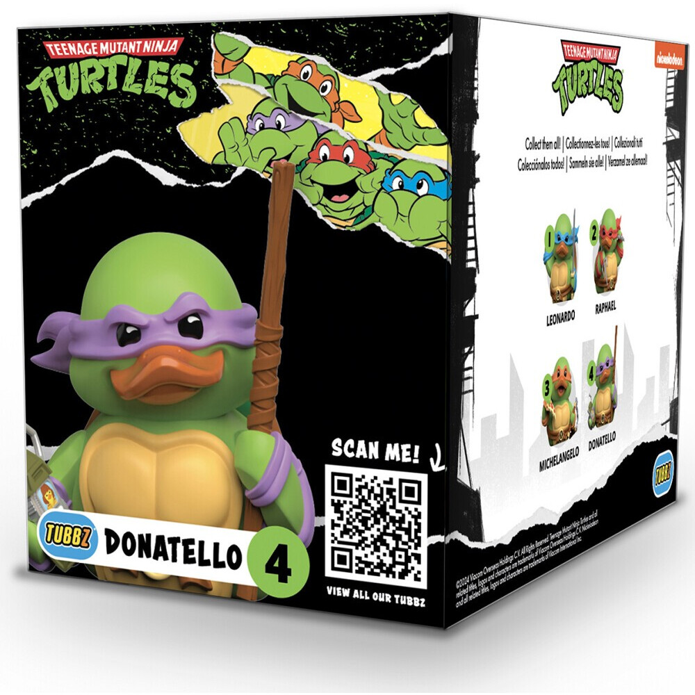 Фигурка-утка Numskull TUBBZ Teenage Mutant Ninja Turtles Donatello (Boxed Edition) - NS4733 - фото 2