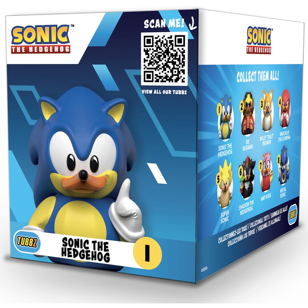 Фигурка-утка Numskull TUBBZ Sonic the Hedgehog Sonic (Boxed Edition) - NS4779 - фото 2