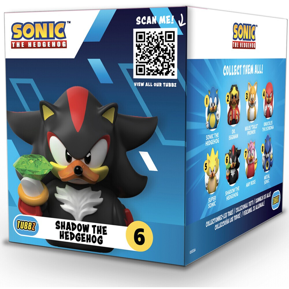 Фигурка-утка Numskull TUBBZ Sonic the Hedgehog Shadow (Boxed Edition) - NS4479 - фото 2