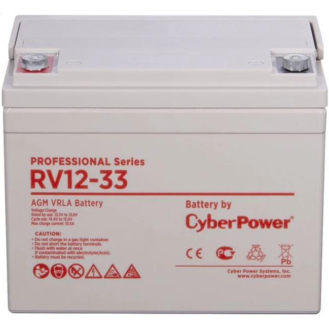 Аккумуляторная батарея CyberPower RV 12-33 - фото 2