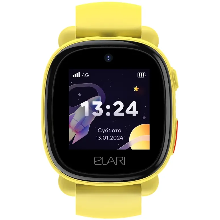 Умные часы Elari KidPhone 4G Lite Yellow - KP-4G-L-YEL - фото 2