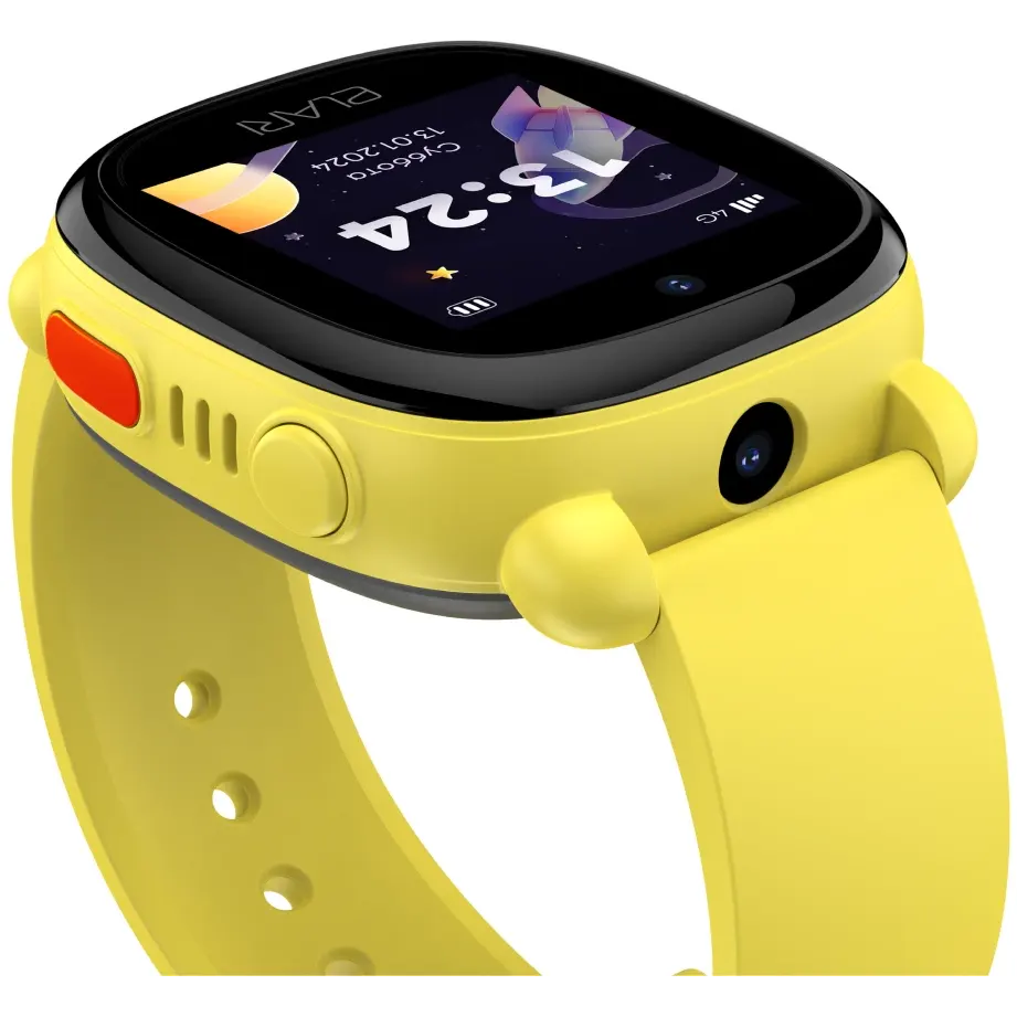 Умные часы Elari KidPhone 4G Lite Yellow - KP-4G-L-YEL - фото 3