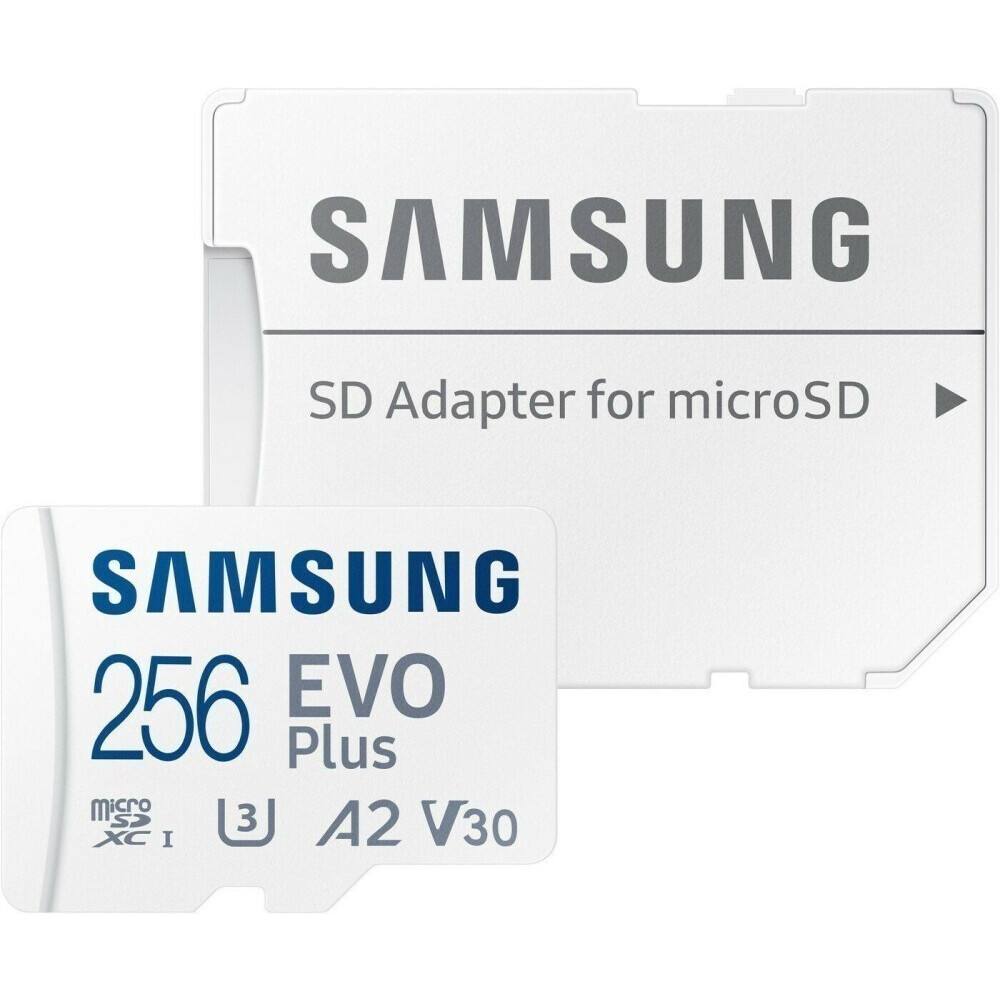 Карта памяти 256GB MicroSD Samsung EVO Plus + SD адаптер (MB-MC256SA)