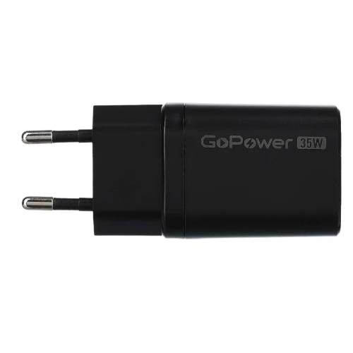 Сетевое зарядное устройство GoPower GPQC09 Black - 00-00028403 - фото 3