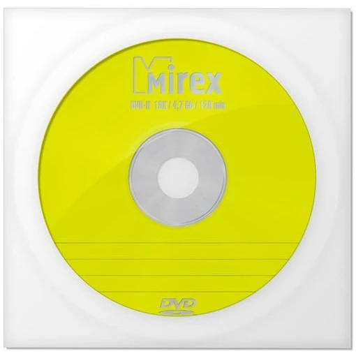 Диск DVD-R Mirex 4.7Gb 16x Paper Cover (1 шт.) (205111)