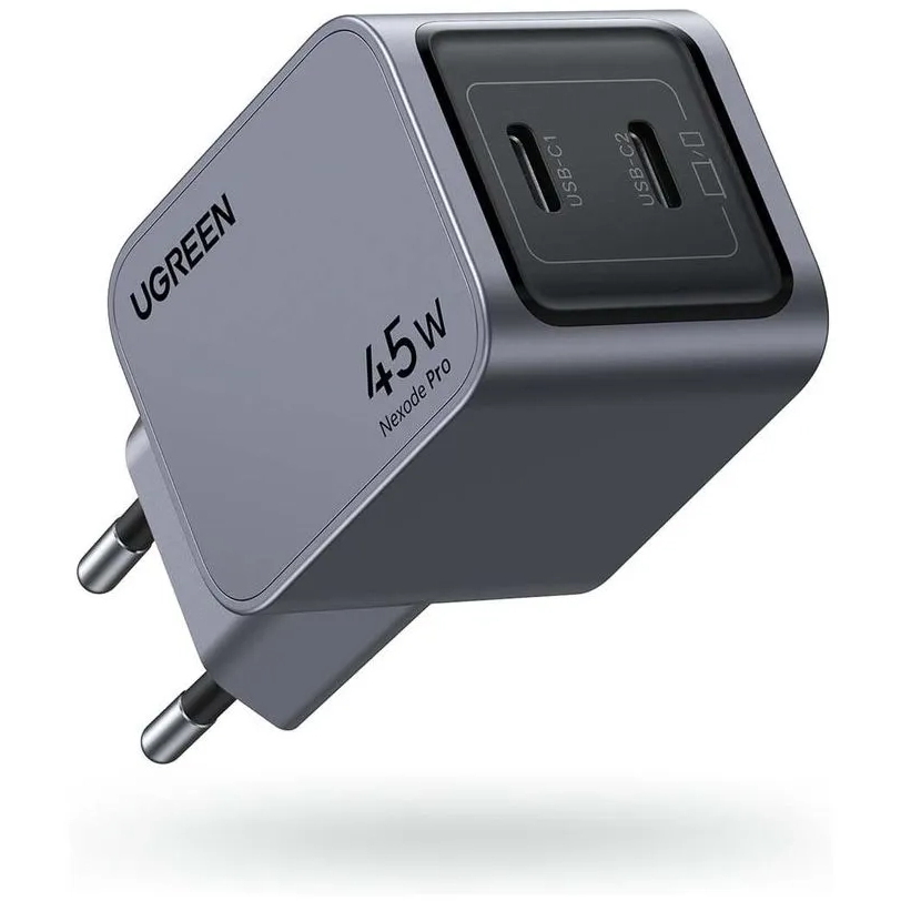 Сетевое зарядное устройство UGREEN Nexode Pro 45W Space Gray - 35008 - фото 2