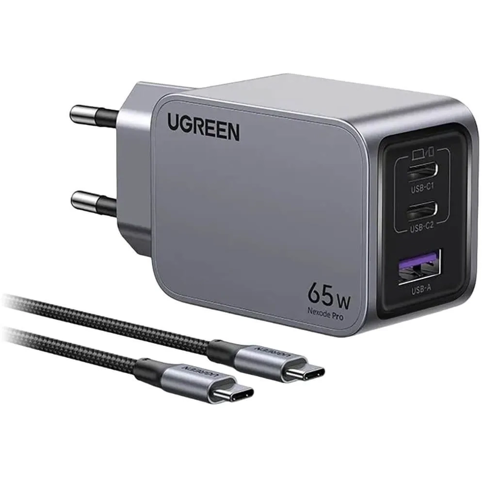 Сетевое зарядное устройство UGREEN X755 Grey - 25871 - фото 2