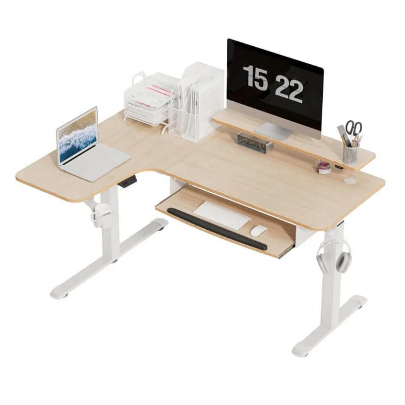 Компьютерный стол Eureka ERK-EHD-L60L-MW - фото 2