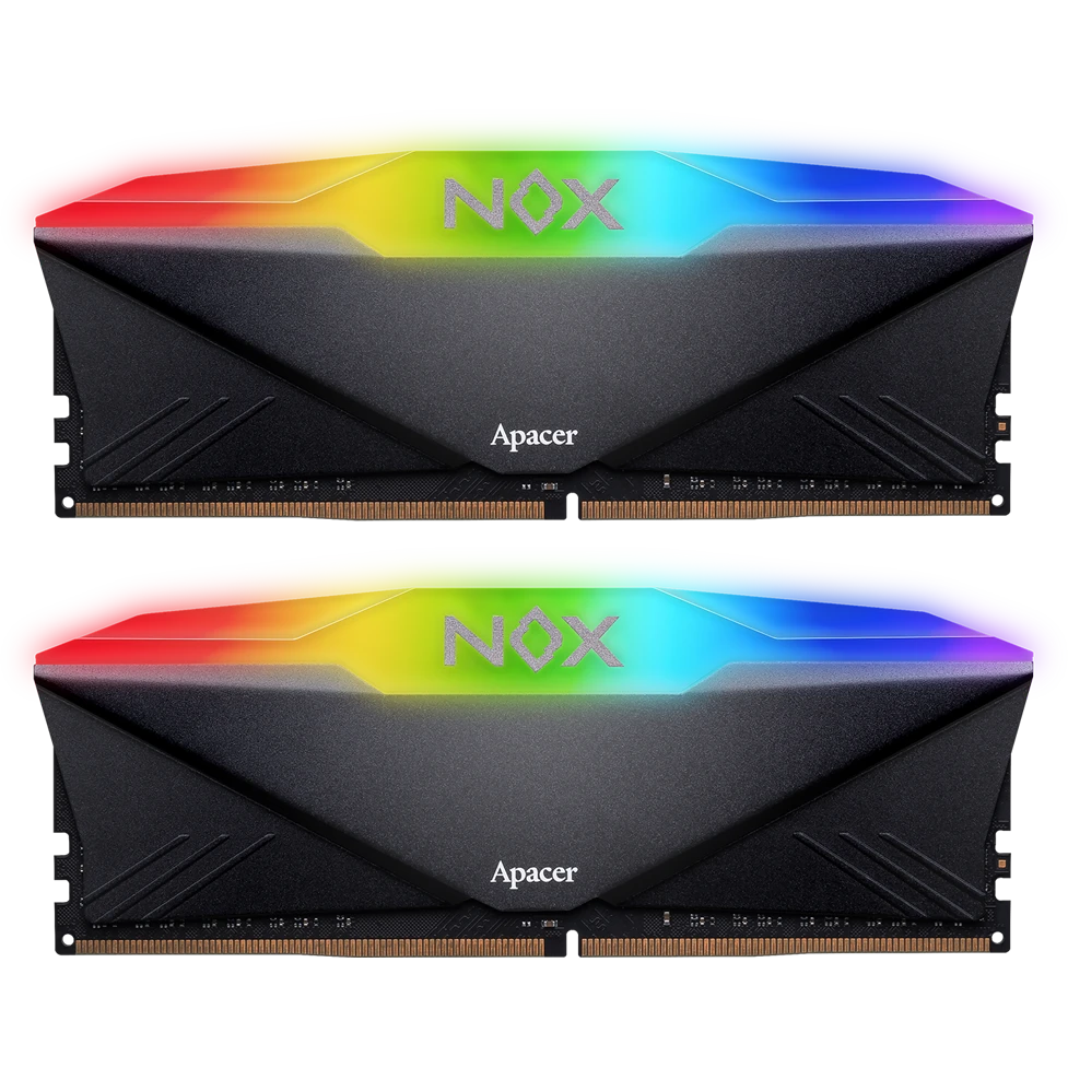 Оперативная память 32Gb DDR4 3200MHz Apacer NOX RGB Black (AH4U32G32C28YNBAA-2) (2x16Gb KIT)