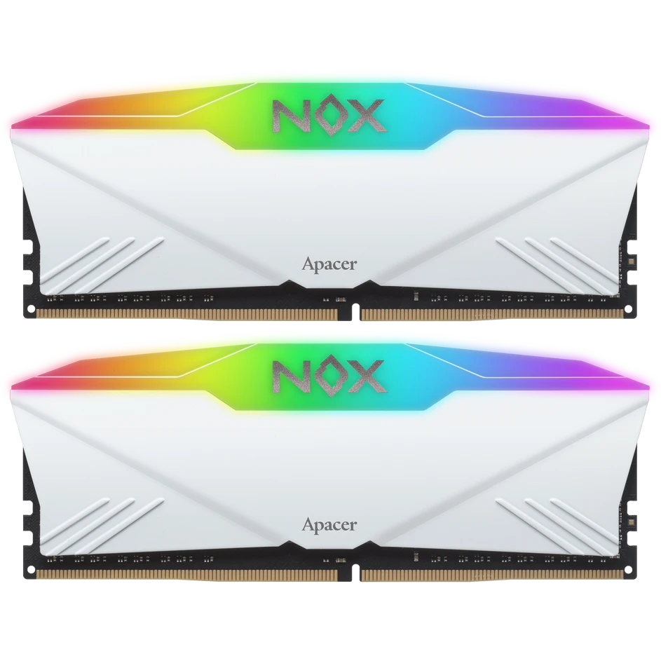 Оперативная память 32Gb DDR4 3200MHz Apacer NOX RGB White (AH4U32G32C28YNWAA-2) (2x16Gb KIT)