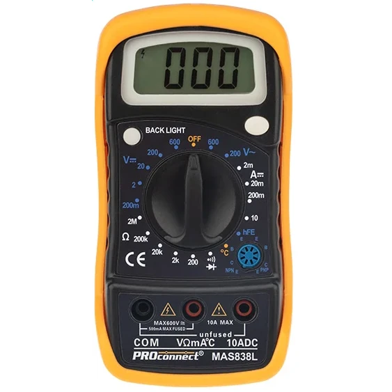 Мультиметр Proconnect MAS838L - 13-3022