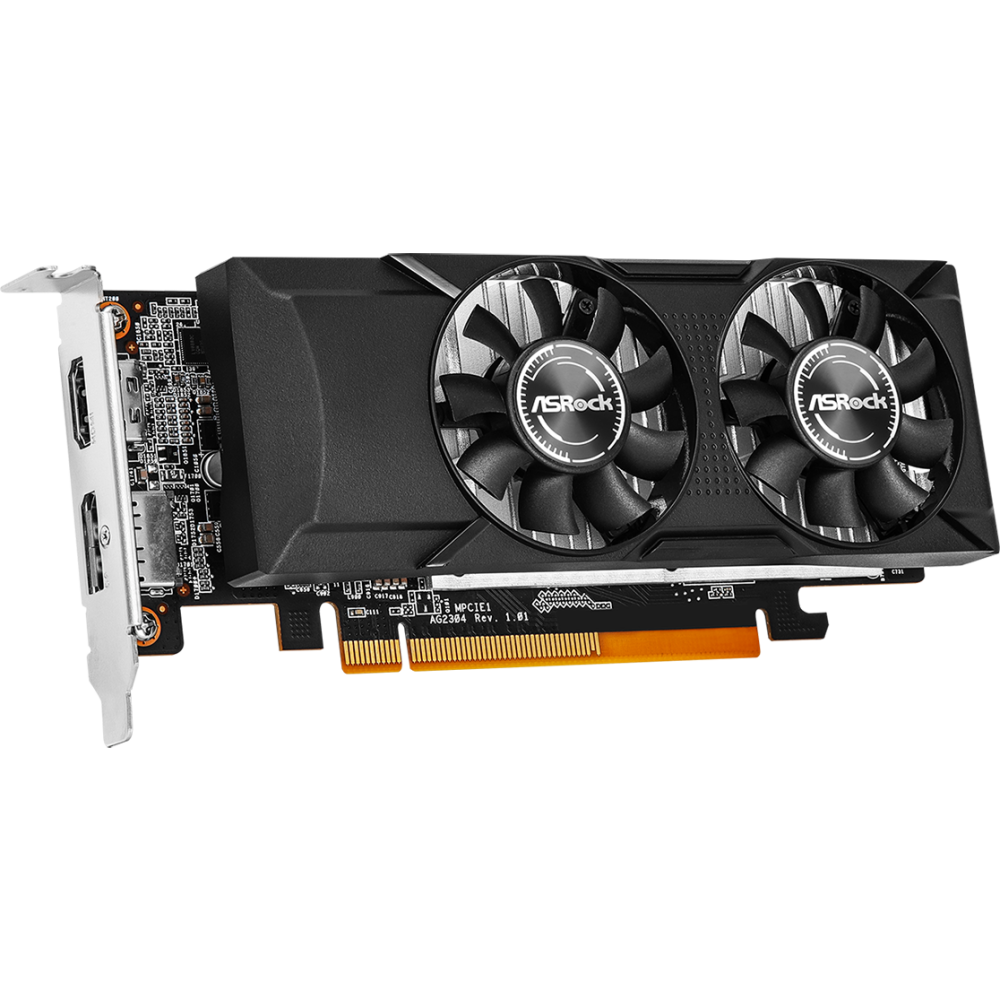 Видеокарта AMD Radeon RX 550 ASRock Low Profile 4Gb (RX550 LP 4G) - фото 2