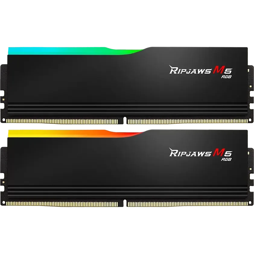 Оперативная память 64Gb DDR5 6000MHz G.Skill Ripjaws M5 RGB (F5-6000J3238G32GX2-RM5RK) (2x32Gb KIT)