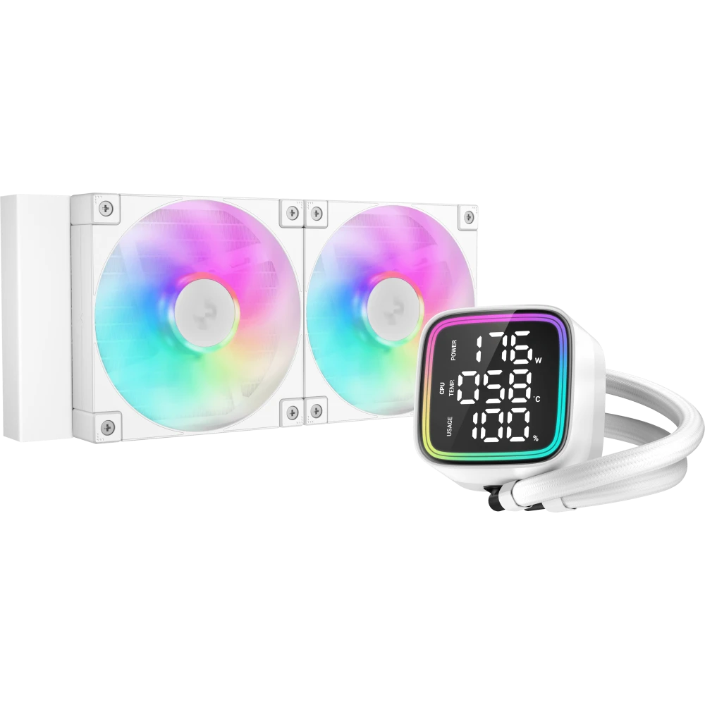 Система жидкостного охлаждения DeepCool LD240 WH - R-LD240-WHDMMN-G-1