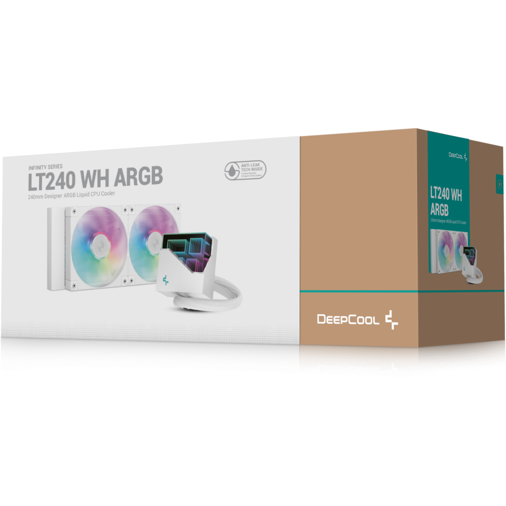Система жидкостного охлаждения DeepCool LT240 WH ARGB - R-LT240-WHAMNC-G-1 - фото 6
