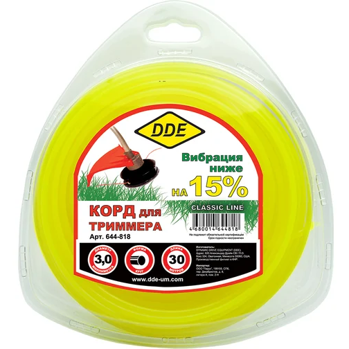 Леска для триммера DDE 644-818