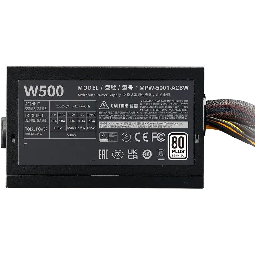 Блок питания 500W Cooler Master Elite NEX W500 (MPW-5001-ACBW-BEU) - фото 4