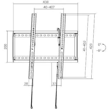 Кронштейн FIX LP72-44Т Black - фото 5