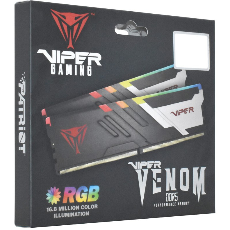Оперативная память 32Gb DDR5 6000MHz Patriot Viper Venom RGB (PVVR532G600C30K) (2x16Gb KIT) - фото 7