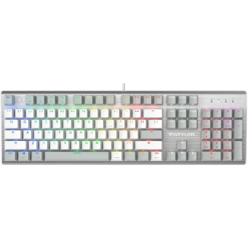 Клавиатура A4Tech Fstyler FS100 Neon Grayish White