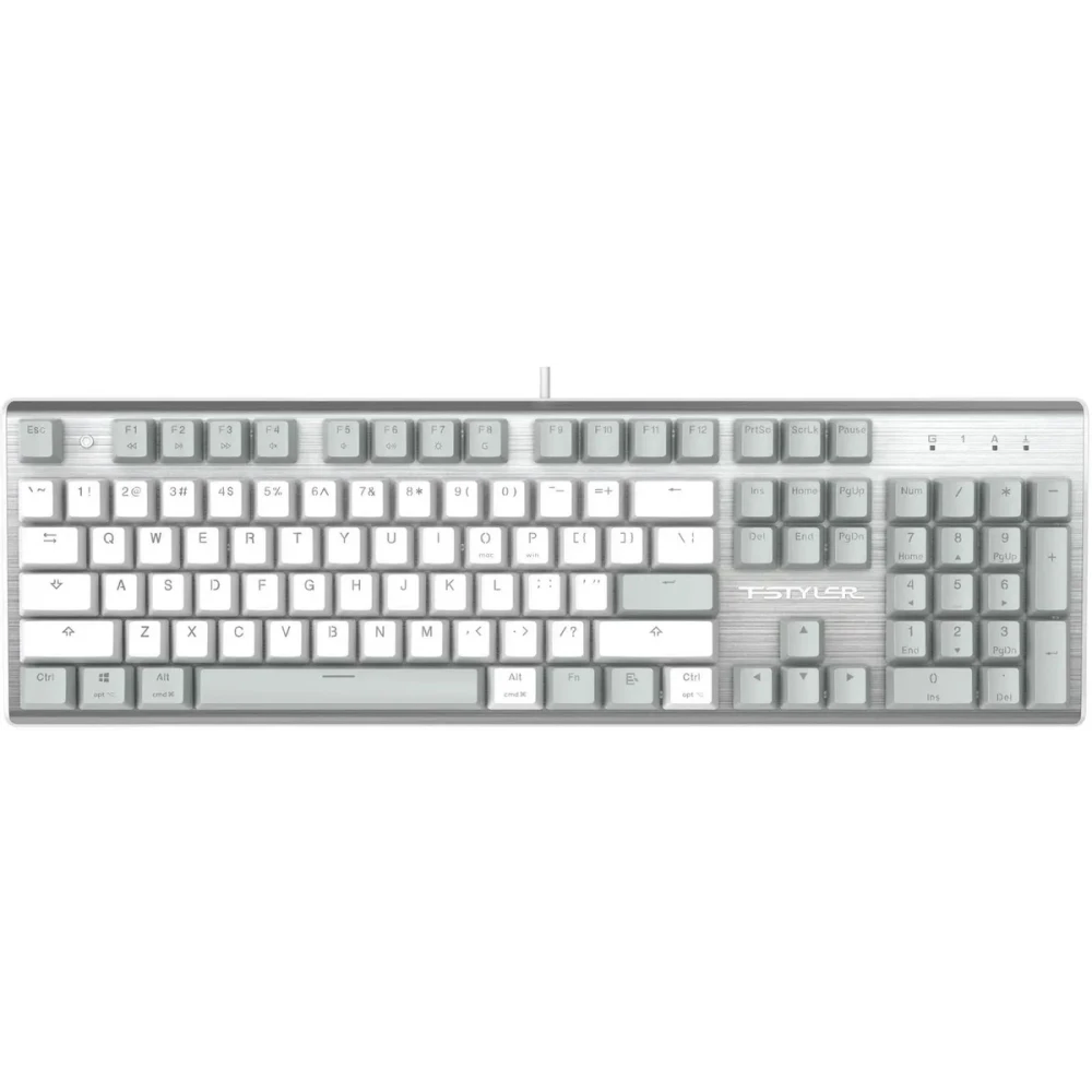 Клавиатура A4Tech Fstyler FS100 Neon Grayish White - фото 2
