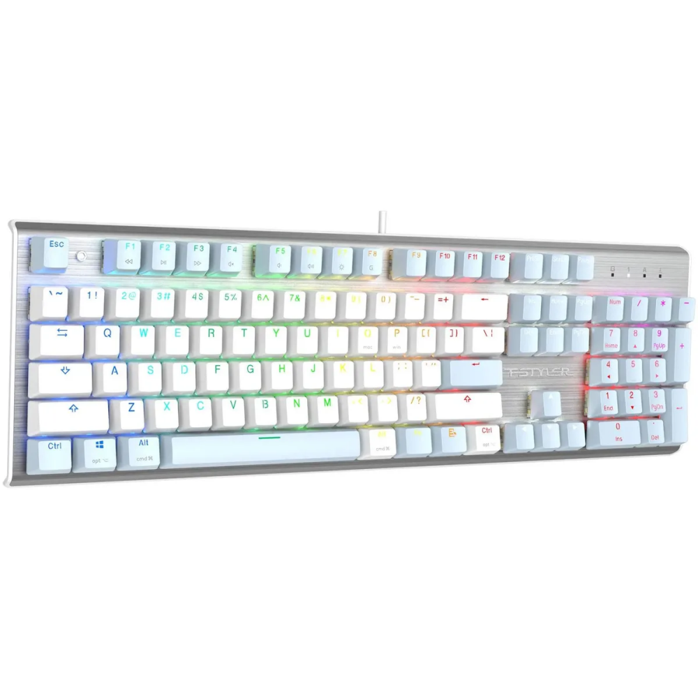 Клавиатура A4Tech Fstyler FS100 Neon Icy Blue - фото 3