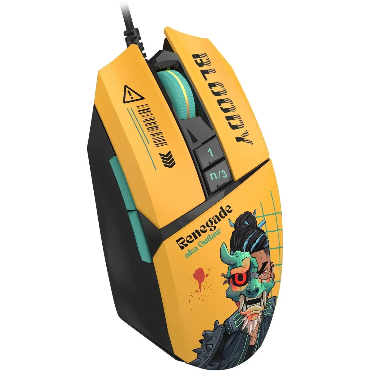 Мышь Bloody W63 Max Renegade Yellow - W63 MAX - фото 2