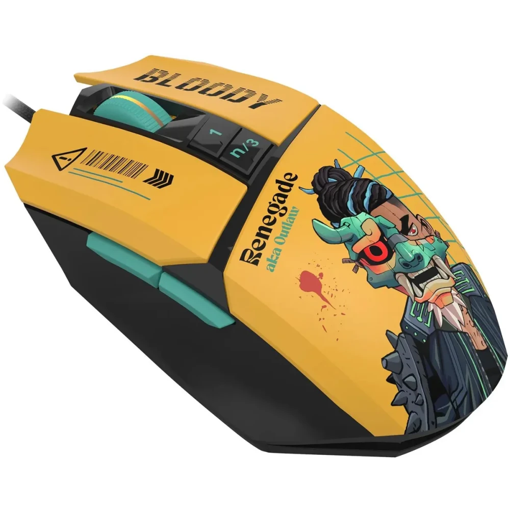 Мышь Bloody W63 Max Renegade Yellow - W63 MAX - фото 3
