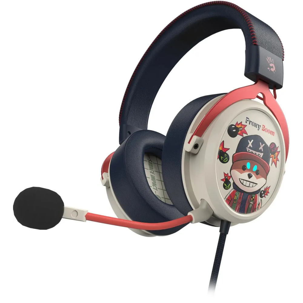 Гарнитура Bloody M595 Proxy Boom Beige/Black - фото 2