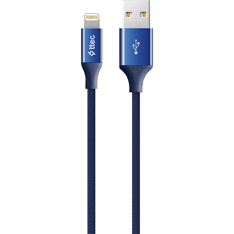Кабель USB - Lightning, 1.2м, ttec 2DK16 Navy