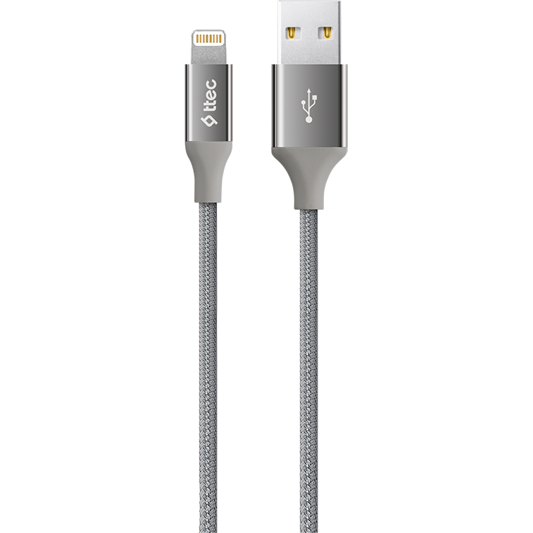 Кабель USB - Lightning, 1.2м, ttec 2DK16 Space Gray