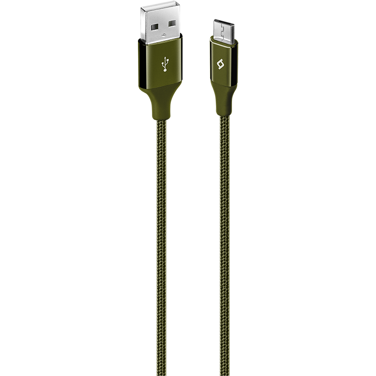 Кабель USB A (M) - microUSB B (M), 1.2м, ttec 2DK11 Khaki - фото 2