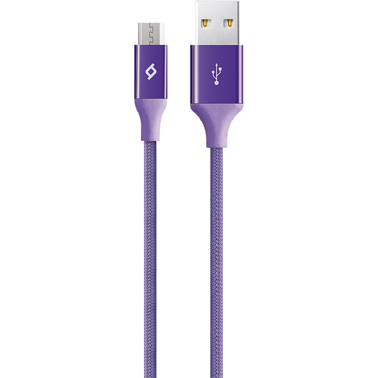 Кабель USB A (M) - microUSB B (M), 1.2м, ttec 2DK11 Purple