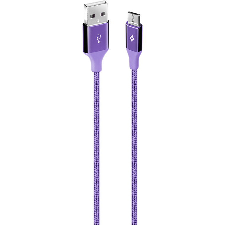 Кабель USB A (M) - microUSB B (M), 1.2м, ttec 2DK11 Purple - фото 2
