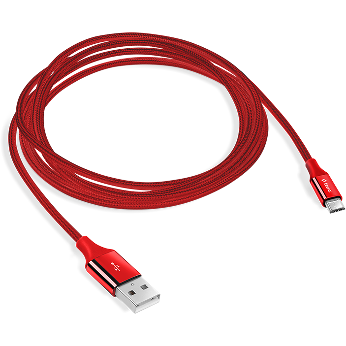 Кабель USB A (M) - microUSB B (M), 1.2м, ttec 2DK11 Red - фото 3