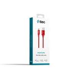 Кабель USB A (M) - microUSB B (M), 1.2м, ttec 2DK11 Red
