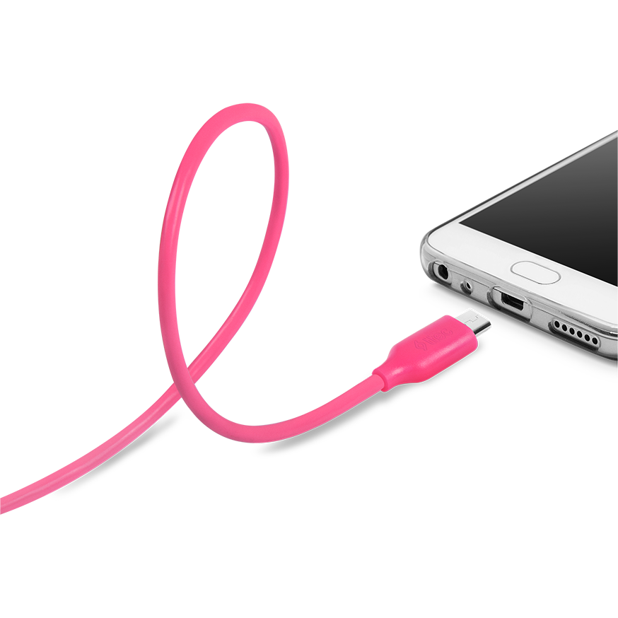 Кабель USB A (M) - microUSB B (M), 1.2м, ttec 2DK7530 Pink - фото 5