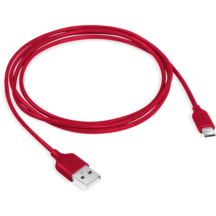 Кабель USB A (M) - microUSB B (M), 1.2м, ttec 2DK7530 Red - фото 4
