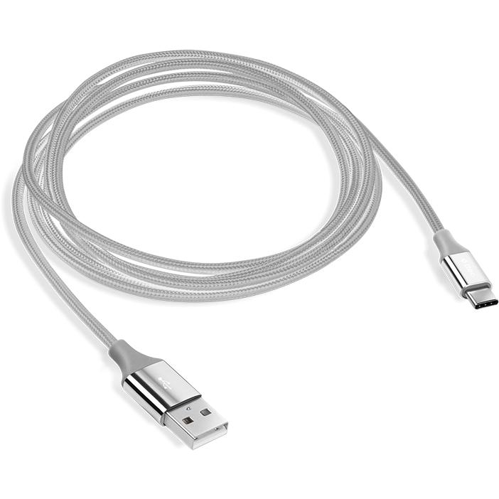 Кабель USB - USB Type-C, 1.2м, ttec 2DK18 Silver - фото 3