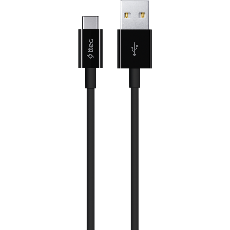 Кабель USB - USB Type-C, 1.2м, ttec 2DK12 Black