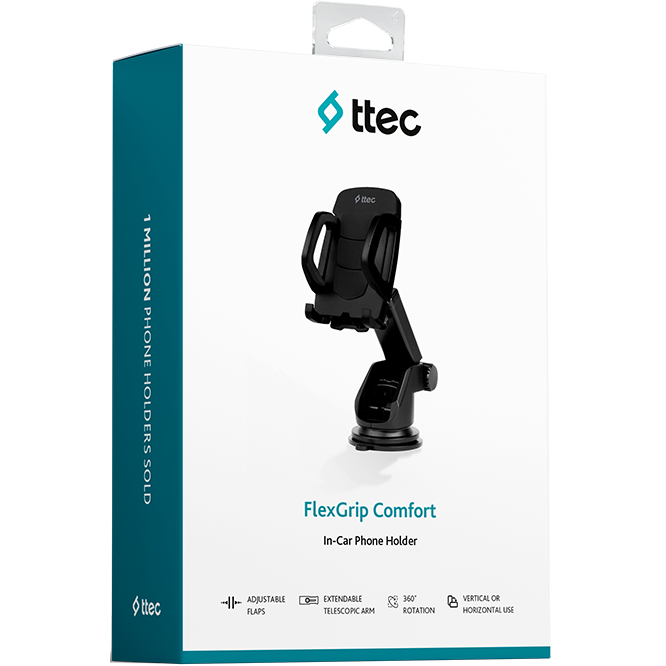 Автомобильный держатель ttec FlexGrip Comfort - 2TT24 - фото 4